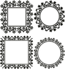 floral frames