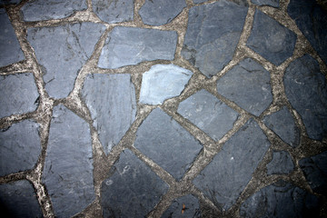 Texture of Pathway made from Rock.