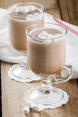 Cups of Hot Chocolate with marshmallows