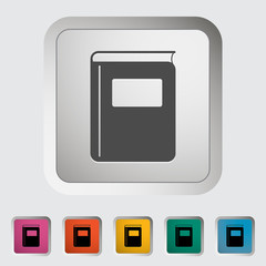 Book. Single flat icon.