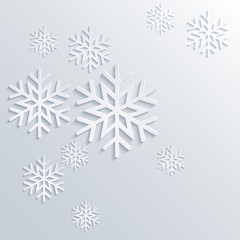Fototapeta na wymiar Vector illustration abstract Christmas Background with snowflake