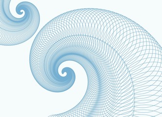 Blue vortex. Vector.