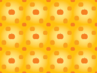 abstract seamless pattern with pumpkins