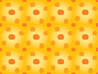abstract seamless pattern with pumpkins