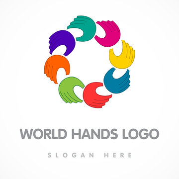 world hands logo
