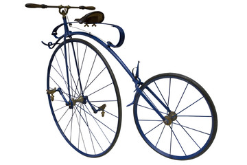 Fototapeta na wymiar vintage blue bicycle
