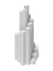 staircase with hexagonal steps