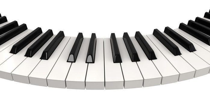 Piano keys (clipping path included)