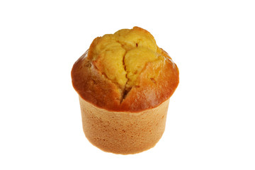 Isolated lemon muffin