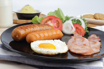 breakfast on the table
