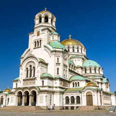 Fototapeta na wymiar Św Aleksandra Newskiego w Sofii, Bułgaria