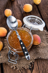 Fototapeta na wymiar Homemade Apricot Jam