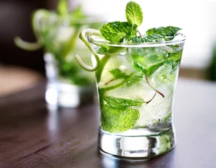 Foto op Plexiglas cocktail - two cold mojitos © Joshua Resnick