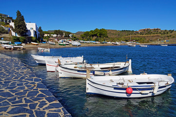 Fototapeta na wymiar Traditional Mediterranean fishing boats