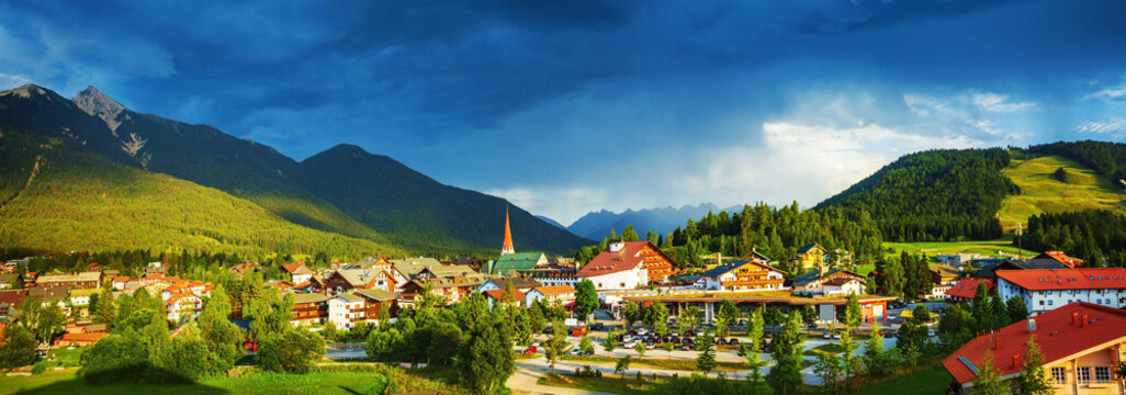 Little town in the mountains
