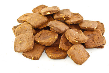 The chocolate cookies.