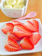 strawberry and banana