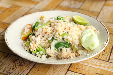 fried rice in dish