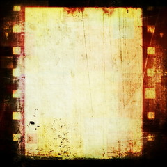 grunge film strip frame background