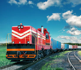 freight train - obrazy, fototapety, plakaty