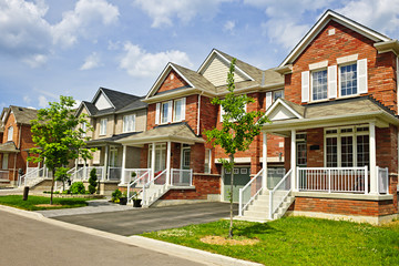 Row of new suburban homes - 55937149