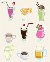Set of Beverages