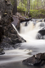 Creek in Nature reserve Nittalven, Dalarna, Sweden