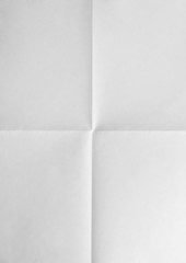 paper folded in four