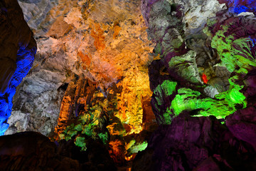 INSIDE HANG SUNG SOT CAVE, HALONG BAY