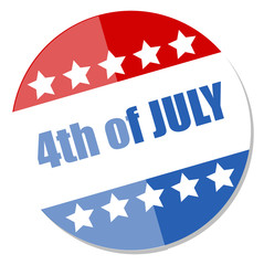 4th of july badge vector