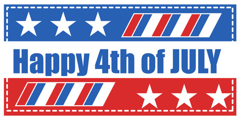 happy 4th of july background vector