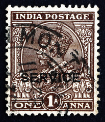 Postage stamp India 1934 George V, Emperor of India