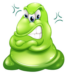 Fototapeta premium A very angry green monster