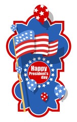American Happy presidents day vector