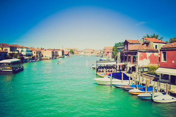 Fototapeta premium Murano, Venice retro look