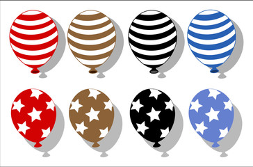 balloons set vector