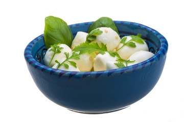 Mozzarella with herbs