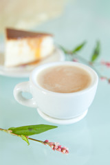 sernik kawa deser cappuccino latte