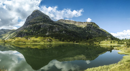 Naklejka na ściany i meble Lakes Colbricon, Dolomites - Italy