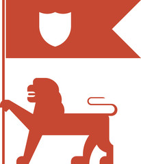 flag lion