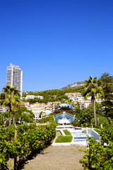 Fototapeta premium Luxury elite apartments in Monaco with vineyards