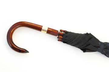 Fragment male umbrella on a white background