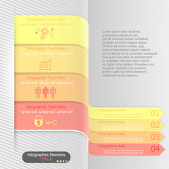 Modern inforgraphics options banner