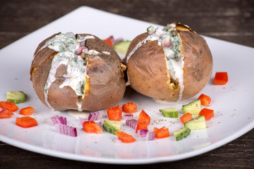 Baked potatoes