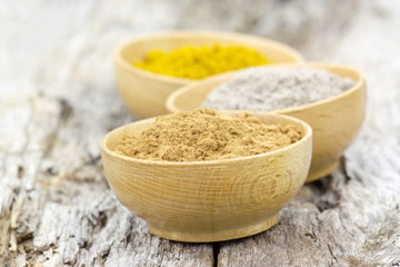 spices - cardamon, cinnamon, curry