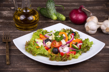 Fresh vegetable salad