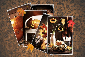 Vintage Autumn Postcards