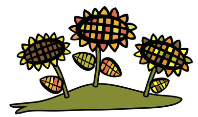 decorative sunflowers