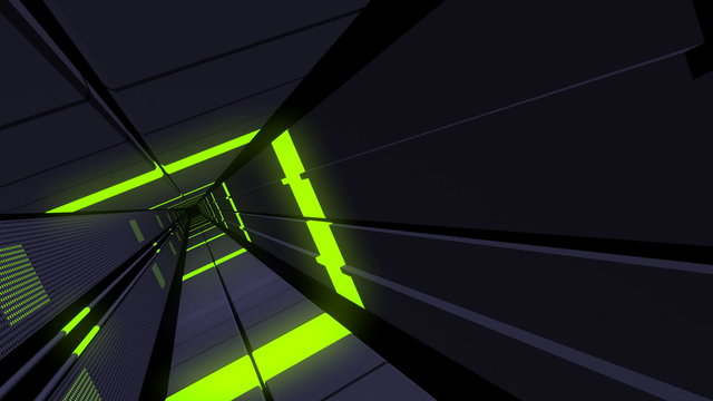 Futuristic elevator Shaft Loop.