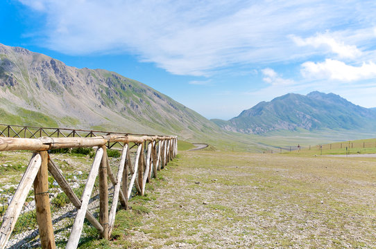 Panoramic view, Campo Imperatore plateau, Gran Sasso, Italy